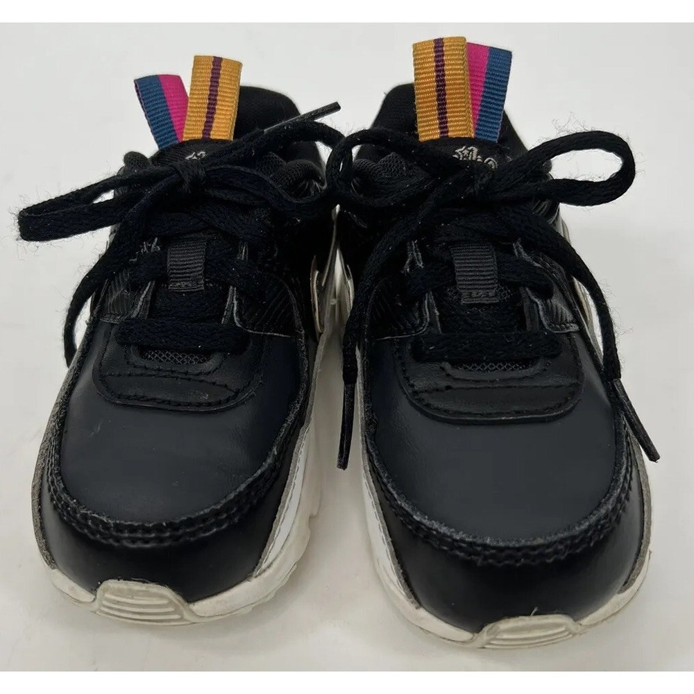 Nike Air Max DJ0416-001 Kids Shoes Size 7C Toddler Black And Gold